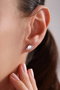 Heliophilia Silver Pendientes de Plata de Ley 925 con Circón
